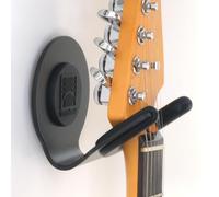 Strumland Guitar Wall Mount - Premium Guitar Hanger, Modern Wall Guitar Mount, Guitar Holder Hook for Acoustic, Electric, Classical Guitars - Made in USA Steel, Studio Collection (Pitch Black)