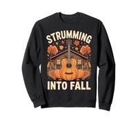 Strumming Into Fall Guitar Music Autumn Sweatshirt