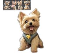 Strumming Yorkie Car Vent Clip,2D Adorable Dog Acrylic Car Vent Clip, Acrylic Fragrance Diffuser, Long-Lasting Scent For Cars Interior Decor Accessories(C)