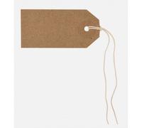 Strung Paper Tags Box of 1000 - Durable Pre-Strung Label Tags with String for Retail Pricing, Stock Control and stotage (70 x 35mm)