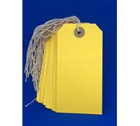 Strung Tags Yellow 120x60mm 1000pk - Price For Pack Of 1