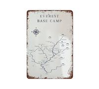 Strunt Everest Base Camp Route Map Nepal Wall Art Download Adventure Mount Everest Climb Hi Bathroom Hanging Decor,Home Decor,Funny Toilet Metal Sign Bathroom Wall Art Home Decor 12x16inch