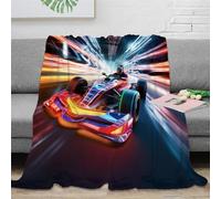 Strunt Formula Racer Racing Car Printed Soft Cosy Blanket, Mattress, Sofa, Travel Car Seat, Office,warm Blanket for Indoor Decoration Kids Adults 60x80inch(150x200cm)