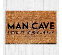 Strunt Man Cave Doormat Fun Welcome Mat Non-Slip Black 40x60cm