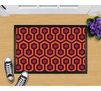 Strunt Retro Doormat Overlook Hotel Carpet Pattern Shining Pattern Funny Non Slip Entrance Rug, Gray, 40x60cm