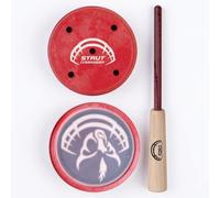 STRUT Commander Turkey Pot Call - Turkey Calling with Realistic Yelps Clucks Cutts Purrs for Hunting Turkeys - Made in USA - Ole Scratch Frosted Glass