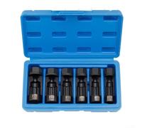 Strut Nut Socket 16-24mm 12 Point With 1/2in Drive For Automotive Repair And Suspension Component Handling(6pcs)