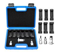 Strut Nut Socket 16mm 18mm 19mm 21mm 22mm 24mm with 12 Point 1/2" Drive Suspension Strut Spreader Socket 9pc Shock Absorber Tool