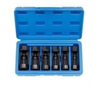 Strut Nut Socket Set 16-24mm 12 Point 1/2 Drive Thin Walled Tool for Strut Spreader and Tire Nut Removal on Auto Trucks(6pcs)