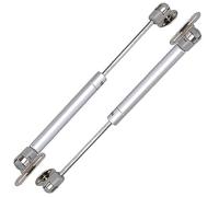 strut Slow 2pcs Bed Box Support Hinge Cabinet Door Lift Support Spring Hinge 60N 100N 150N Hydraulic Rod Cupboard Toy Box Hinge Black Gery Close Hinges (Color : Silvery Grey 100N)