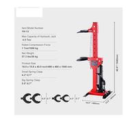 Strut Spring Compressor 4.5 Ton / 9920 LBS Hydraulic Jack 1 Ton Rated Compression Force Auto Strut Coil Spring Compressor for Cable