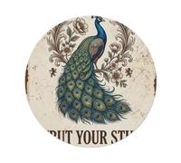 Strut Your Stuff Peacock Confidence Metal Tin Sign