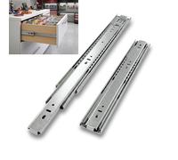 StrutExperts Heavy Duty Drawer Runners 500mm Side Mount 90KG Load Capacity Full Extension Ball Bearing Drawer Slides Steel Drawer Rails for Tool Drawers, Cabinets, Van Storage (Pair)