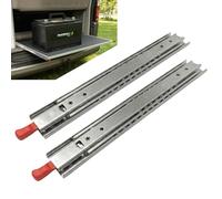 StrutExperts Heavy Duty Locking Drawer Runners 120KG Load Capacity | Locks Open & Closed | 24inch (600mm) Full Extension Ball Bearing Drawer Slides | Rails for Van Conversion & Workshop Storage (Pair)