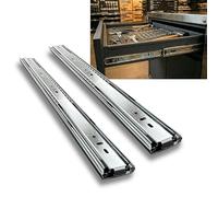 StrutExperts Medium Duty Drawer Runners 450mm Side Mount 45KG Load Capacity Full Extension Ball Bearing Drawer Slides Steel Drawer Rails for Tool Drawers, Cabinets, Van Storage (Pair)