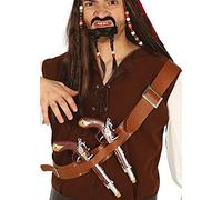 Struts Adult Mens Pirate Bandolier Shoulder Belt, Brown, Men: One Size (17282PB)