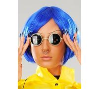 Struts Adult Size Coraline Style Fancy Dress Accessory Kit with Wig and Glasses