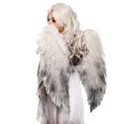 Struts Adult Size Halloween Gothic Fallen Angel Large Dirty White Feather Wings