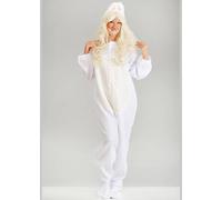 Struts Adult Size White Lafufu Style Cute Monster Bodysuit Costume