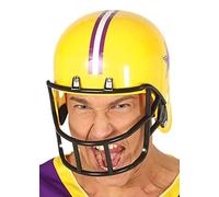 Struts Adult Size Yellow American Football Helmet Fancy Dress