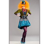 Struts Adult Womens Luxe Mad Hatter Fancy Dress Costume (Extra Small (UK 6-8))