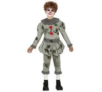 Struts Boys Killer It Clown Boys Halloween Costume Grey | Pennywise Style, Halloween Fancy Dress, Childrens Size