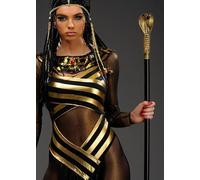 Struts Cleopatra Egyptian Gold Snake Staff Cane