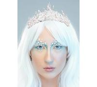 Struts Deluxe Snow Queen Faux Pearl Crown Headpiece, Costume Accessory