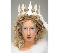 Struts Deluxe White Snow Queen Spiked Crown Headpiece