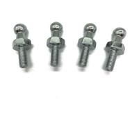 Struts Gas Spring 4Pcs 10mm M8/M6 Universal Gas Strut End Fitting Connector Ball Pin Joint Valve Spring Screw