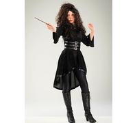 Struts Girls Bellatrix LeStrange Style Kids Gothic Witch Costume | Includes Dress, Book Character Fancy Dress, Childrens Size Movie Outfit