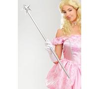 Struts Glinda The Good Witch Style Silver Star Large Magic Wand Prop 84cm