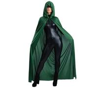 Struts Green Hooded Cape for The Traitors Fancy Dress, One Adult Size | 100% Polyester, Tie Neck Fastening, Long Length, Unisex Fit, Hand Wash Only