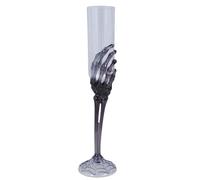 Struts Halloween Gothic Prop Skeleton Hand Plastic Champagne Flute Glass