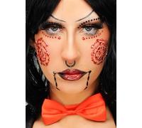 Struts Halloween Horror Movie Billy Puppet Spiral Face Jewels Make-Up