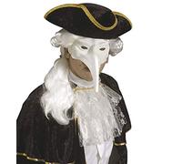 Struts Halloween Plague Doctor Style White Plastic Eye Mask