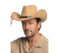 Struts John Wayne Style Cowboy Hat Light Brown Beige Suede Look
