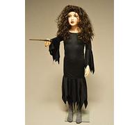 Struts Kids Bellatrix LeStrange Style Girls Gothic Black Dress (7-9 years)
