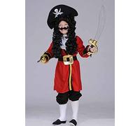 Struts Kids Captain Hook Style Red Pirate Costume (Medium (5-7 years))