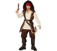 Struts Kids Jack Sparrow Style Boys Pirate Captain Costume (4-5 years)