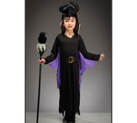 Struts Kids Maleficent Style Black and Purple Evil Queen Costume (Large (7-9 years))
