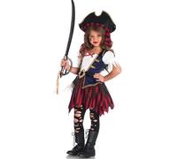 Struts Kids Size Deluxe Caribbean Pirate Girl Costume (Medium (7-10 years))