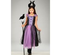 Struts Kids Size Deluxe Purple Maleficent Wicked Queen Costume (Large (8-10 years))