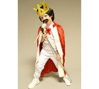 Struts Kids Size Freddie Mercury Style King Fancy Dress Costume Kit