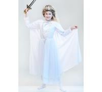 Struts Kids Size The White Witch Narnia Style Girls Costume with Crown (Small (3-5 years))