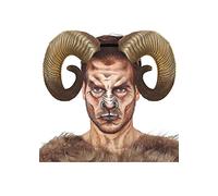 Struts Large Natural Brown Fantasy Faun Ram Horns Headband