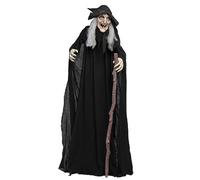 Struts Large Wicked Witch Halloween Party Animated Prop Light Up Decoration with Sound 170cm