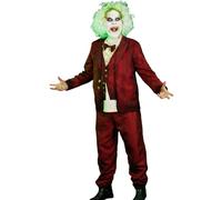 Struts Mens Beetle Groom Burgundy Wedding Suit Fancy Dress Costume (XL (46-48 chest))