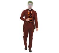 Struts Mens Burgundy Suit Movie Style Modern Trickster Costume (Medium (38-40 chest))