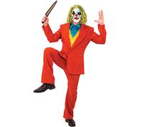 Struts Mens Red The Joker Style Happy Face Costume